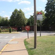 MetroBus stop #3180 Fine Arts at St. Louis Zoo southbound