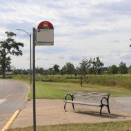 MetroBus stop #3178 Lagoon at Grand Basin westbound