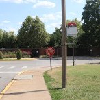 MetroBus stop #3180 Fine Arts at St. Louis Zoo southbound
