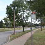 MetroBus stop #9529 Grand at History Museum southbound