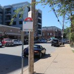 MetroBus stop 5371: Clayton at Graham, westbound